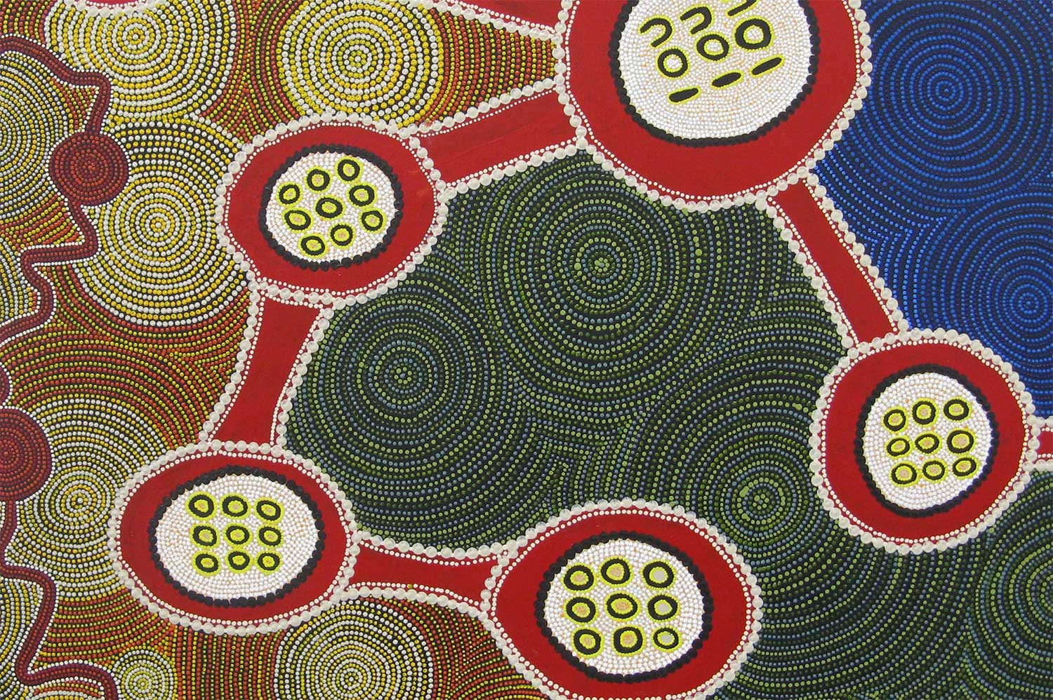 Many Tribes Painting called by Paul Clacott