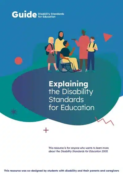 Department of Education booklet for students with disability - cover image