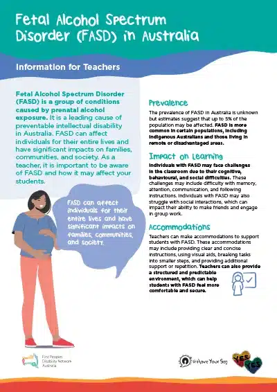 FASD Factsheet for tecahers