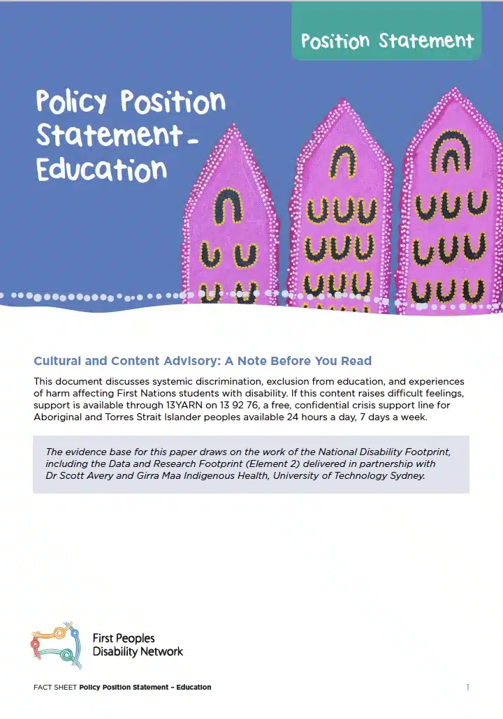 Policy Position Statement - Education